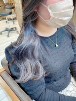 ネオリーブ アンド 渋谷店(Neolive &)&nbsp;斜めバング/グレージュカラー/シルキーベージュ/韓国/渋谷