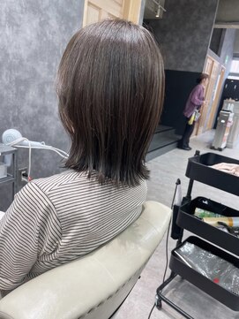 フォンド 津田沼(fond.) 斜めバング/グレージュカラー/シルキーベージュ/津田沼駅