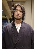 bibito メンズウルフ ウェーブパーマ グランジヘア　ウルフ