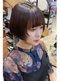 ボブ×顔周りデザイン