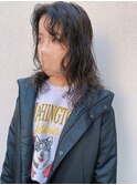 美髪くせ毛風カールデジタルパーマダークアッシュ大人美人