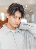 イオ 本厚木(io)&nbsp;メンズバレイヤージュセンターパート束感コンマヘアハイライト