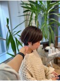 グレージュカラー透明感カラーオリーブカラー