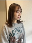 【庄内店/カラー】 透明感カラー20代30代40代 ×セミロング