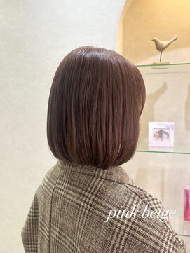 カラークチュール(Color Couture) 切りっぱなしボブ/ピンクブラウン/エアリーロング/美髪のススメ