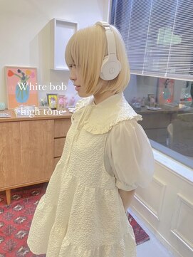 ヘアーアイスカルテット(HAIR ICI QUARTET) 10代20代★大人かわいいダブルカラーブリーチホワイトカラー