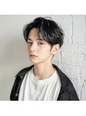 ミディアムマッシュ×アップバング