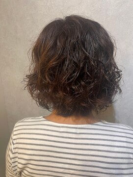 ウィスプ 赤羽店(wisp) ミディアムパーマ×ボブディ 髪質潤うケアTrとケアカラー#2