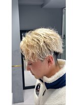 アレス バイ シカ 神戸三宮元町店(ALLES by Cica)&nbsp;ハイトーンかき上げセンターパート