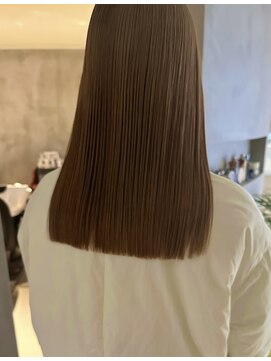 ハウ 心斎橋(how) 20代30代40代髪質改善カラーショコラアッシュ艶感ロブヘアー