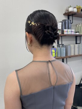 ソソ(soso) くびれヘア/アプリコットオレンジ/夏のヘアアレンジ/横浜