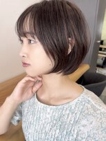 ビューエヒメ(VIEW EHIME)&nbsp;小顔カットショートボブ大人可愛いアッシュオリーブ