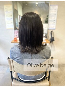 【color】ワンカラー  ×  Olive beige