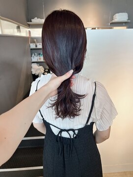 ヘアーエスクールシーユー 枚方T-SITE店(hair S.COEUR×Cu) pink lavender /ブリーチなし/枚方美容室/大阪美容室