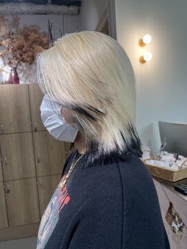 ヴィンスジオ 岐阜駅南(vince gio) ブロンドとブラック最強のミックス!