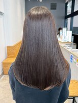 アイティーバイアルバム 下北沢店(IT by ALBUM) ロング顔周りレイヤー韓国ヘアココアベージュ_ba572021
