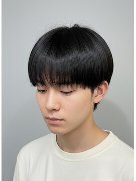 ジェットブラックキューサンロク(JET BLACK 936) 前髪縮毛矯正カスタム