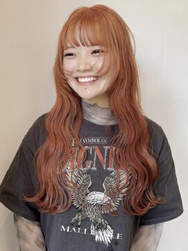 イル(ill) オレンジ　ハイトーン　ブリーチ　ダブルカラー