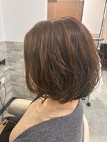 ヘアーララプラス(HAIR lala＋)&nbsp;【HAIR lala+】 #ミディアム#パーマ#ピンクブラウン