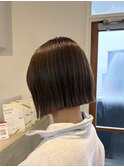 外ハネボブ×オリーブベージュ