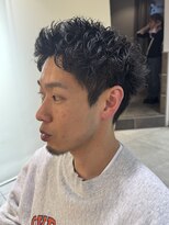 キャンバス バイ ネオリーブ 横浜西口(Canvas by neo.)&nbsp;横浜★メンズショートスパイキーショートにスパイラルパーマ
