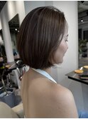 フレンチボブ髪質改善ストレートヘッドスパ白髪ぼかしハイライト