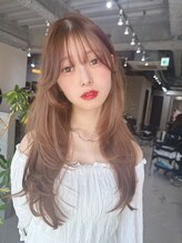 フラッグ ヘアー 天神西通り店(Flag HAIR)&nbsp;レイヤーカット/顔周りレイヤー/韓国巻き/ハッシュレイヤー