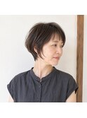 ミセス美フォルムマッシュショートボブ　20代 30代 40代 50代 