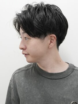 モリゲン フェローシップ レグ(MORIGEN fellowship REGU) メンズカットセンターパートツーブロックマッシュショート0706