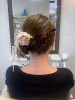 エミュ 中央駅店(eMu)&nbsp;【ヘアアレンジ得意です！】サイドお団子ヘア.*