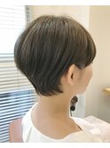 Coast.ショートボブ×耳かけショート×ミントベージュ