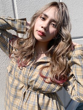 アルバム 銀座(ALBUM GINZA) カジュアルロング_ココアブラウンフリンジウェーブ_87705