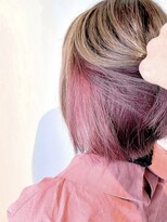 フレイムスヘアデザイン(FRAMES hair design) インナーカラー☆チェリーピンク♪