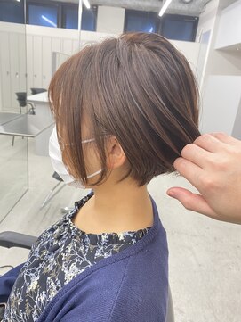 ジルブラン 錦糸町(JIL BLAN) 大人可愛い丸みショート×脱白髪染めハイライトオージュア
