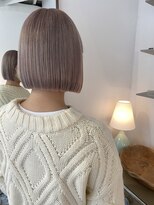 オンヌ(onnu)&nbsp;グレージュ×切りっぱなしボブ