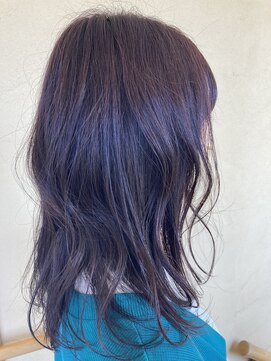 トップヘアー 本店(TOP HAIR) パープルピンク/ミディアム/パーマ/30代40代50代/倉敷