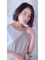 クシュ 所沢西口プロぺ通り(kusyu... )&nbsp;デザインカラー×レイヤーカット×ウェットヘアオリーブベージュ