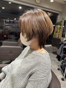 ブルー(blue) ショートウルフ