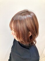 ヘアーライズ 池袋東口店(hair RISE)&nbsp;ピンクパールベージュウルフ髪質改善ライトシャドールーツ