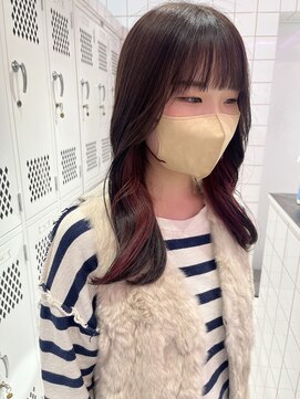 ロンドルーチェ 心斎橋(Lond luce) ダークアッシュ/ミディアムレイヤーカット［髪質改善/縮毛矯正］