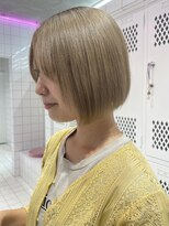 ロンドルーチェ 心斎橋(Lond luce)&nbsp;ダークアッシュ/ミディアムレイヤーカット［髪質改善/縮毛矯正］