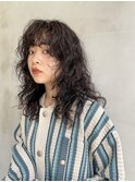 パーマ/ロングパーマ/顔まわりレイヤー/レイヤー/ハードパーマ