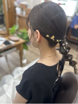 ヘアアレンジショップポレールの写真/【富山大学から徒歩1分】大切な日はプロの技でより華やかに♪結婚式やイベントなどの特別な日にも◎