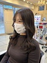 フレア(FLAiR) ほんのりオリーブグレージュスタイルコテ巻き仕上げ