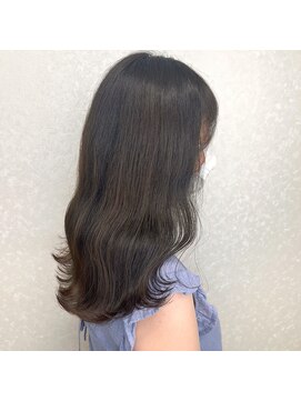 美容室 ハルミ ヘア リゾート 川口店(Harumi Hair Resort) デザインカラー/レイヤーカット/ウェットヘア/オリーブベージュ