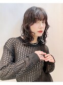 レイヤーパーマ ウルフパーマ ミディアムパーマ ウェーブヘア
