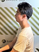 バーバーバー アカバネ(BARBER-BAR AKABANE)&nbsp;働く男のコームオーバーヘア 毛流れビジネスヘア #2