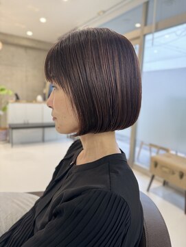 レヴ 草加店(LEV.) イメチェンアンブレラカラー前髪カタログこなれミディ