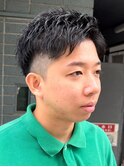ソフトツイスト七三アップバング