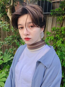 エトラ 渋谷店(etora) 毛流れパーマ　センターパート　ハンサムショート